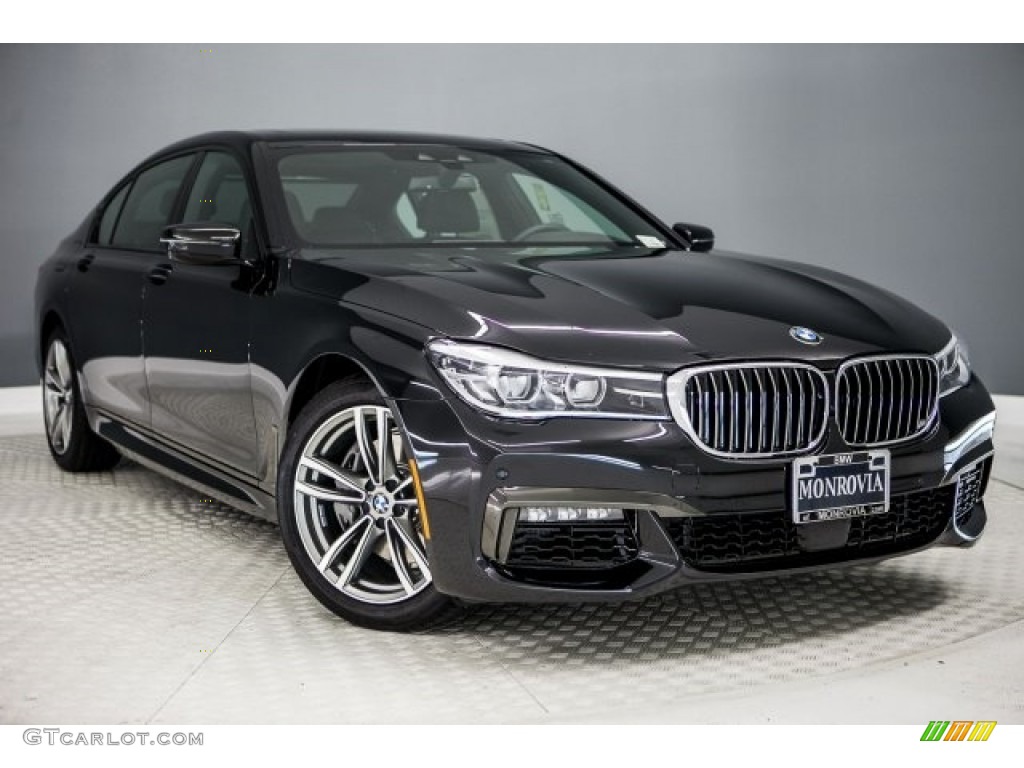 2017 7 Series 740i Sedan - Black Sapphire Metallic / Ivory White/Black photo #12