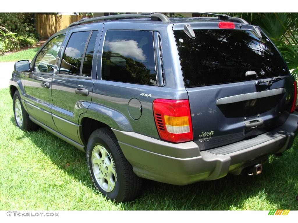2001 Grand Cherokee Laredo 4x4 - Steel Blue Pearl / Taupe photo #22