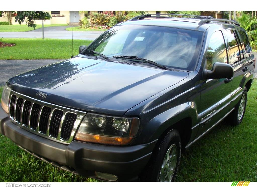 2001 Grand Cherokee Laredo 4x4 - Steel Blue Pearl / Taupe photo #23