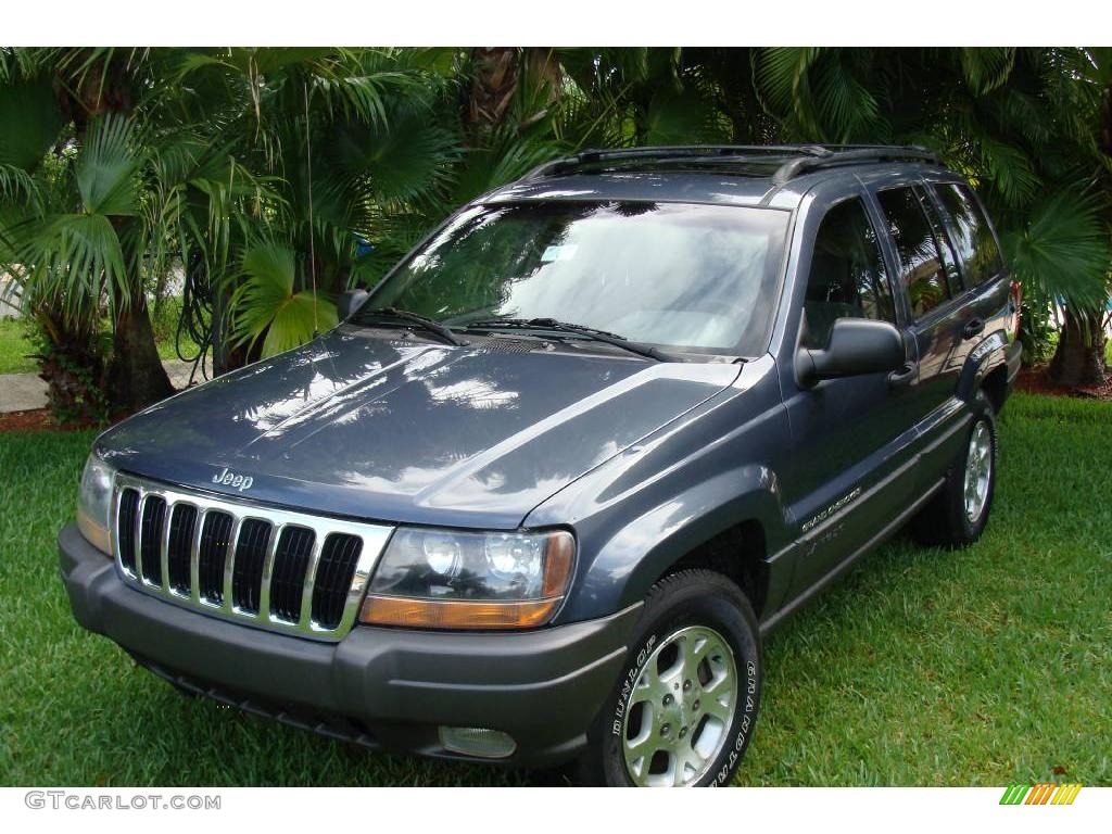 2001 Grand Cherokee Laredo 4x4 - Steel Blue Pearl / Taupe photo #26