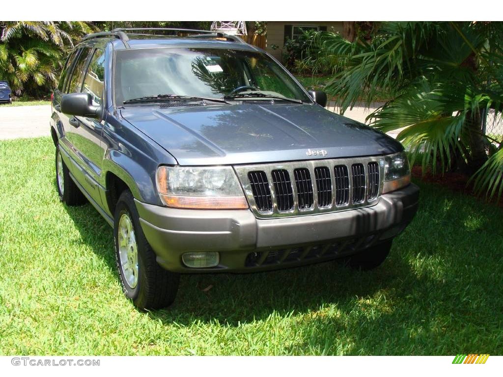 2001 Grand Cherokee Laredo 4x4 - Steel Blue Pearl / Taupe photo #27