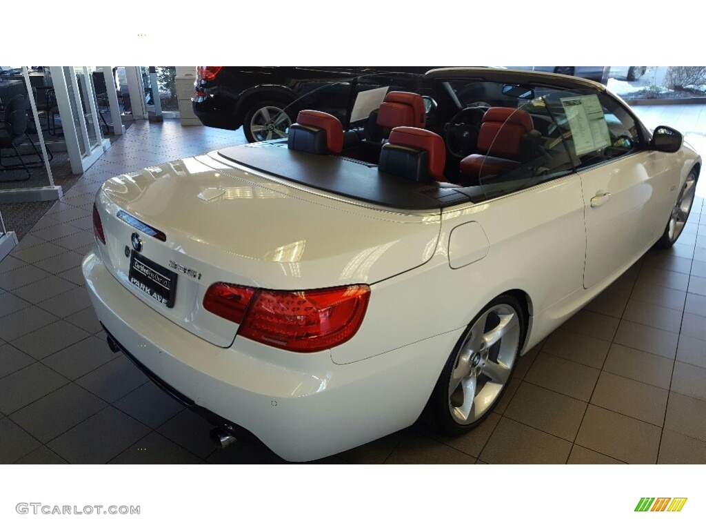 2013 3 Series 335i Convertible - Alpine White / Coral Red/Black photo #5