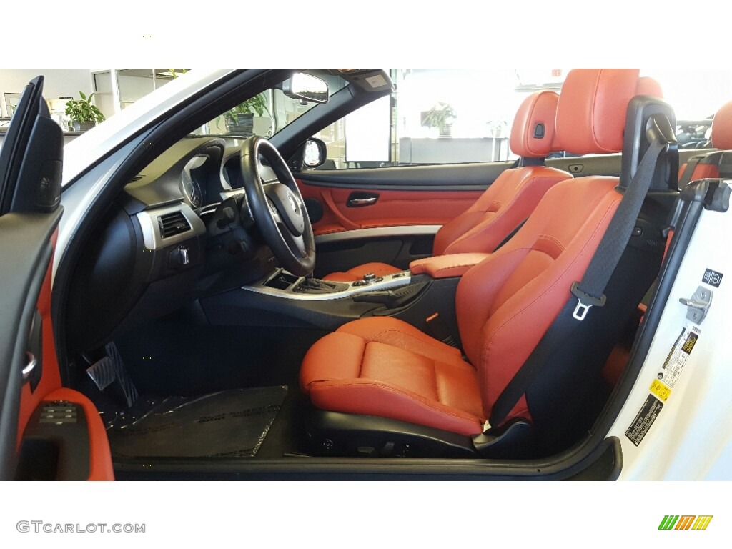 2013 3 Series 335i Convertible - Alpine White / Coral Red/Black photo #11