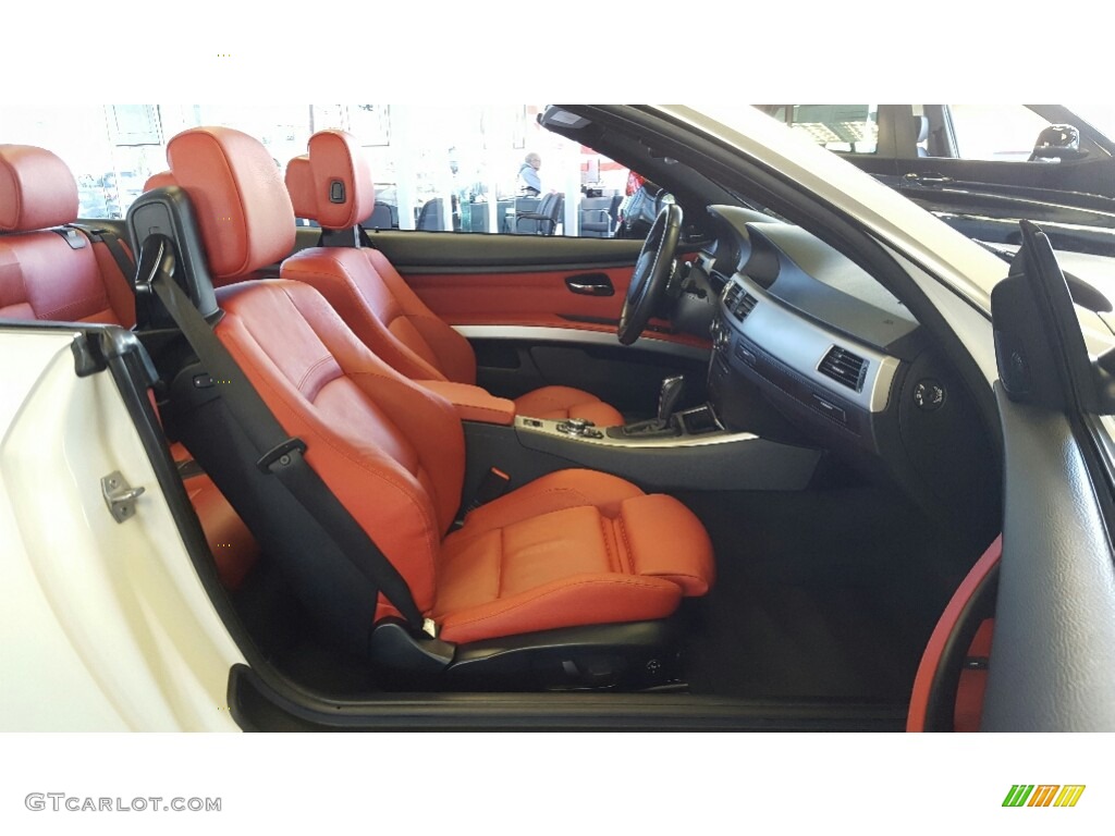 2013 3 Series 335i Convertible - Alpine White / Coral Red/Black photo #25