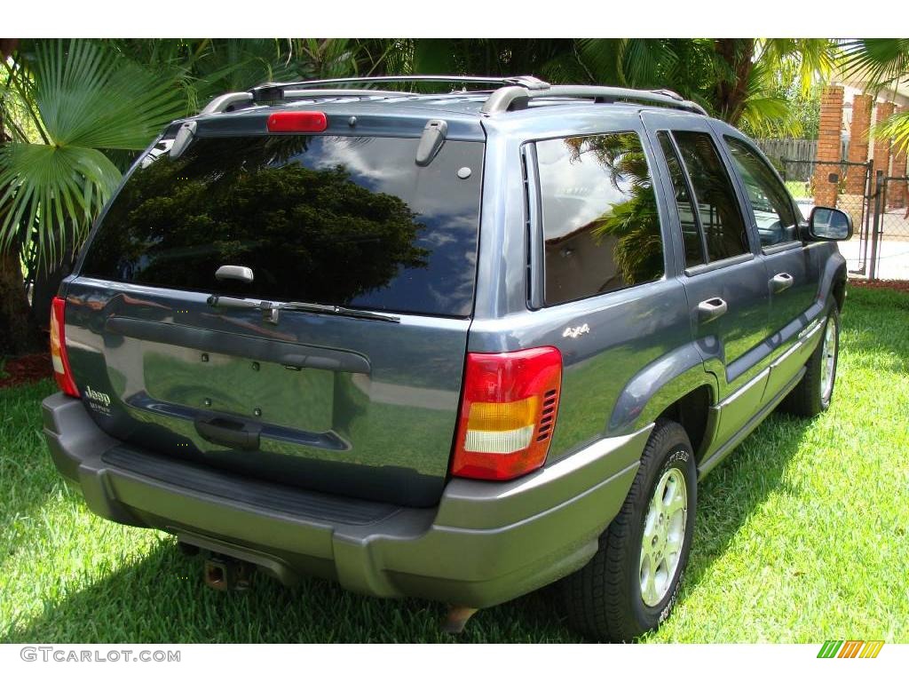 2001 Grand Cherokee Laredo 4x4 - Steel Blue Pearl / Taupe photo #30