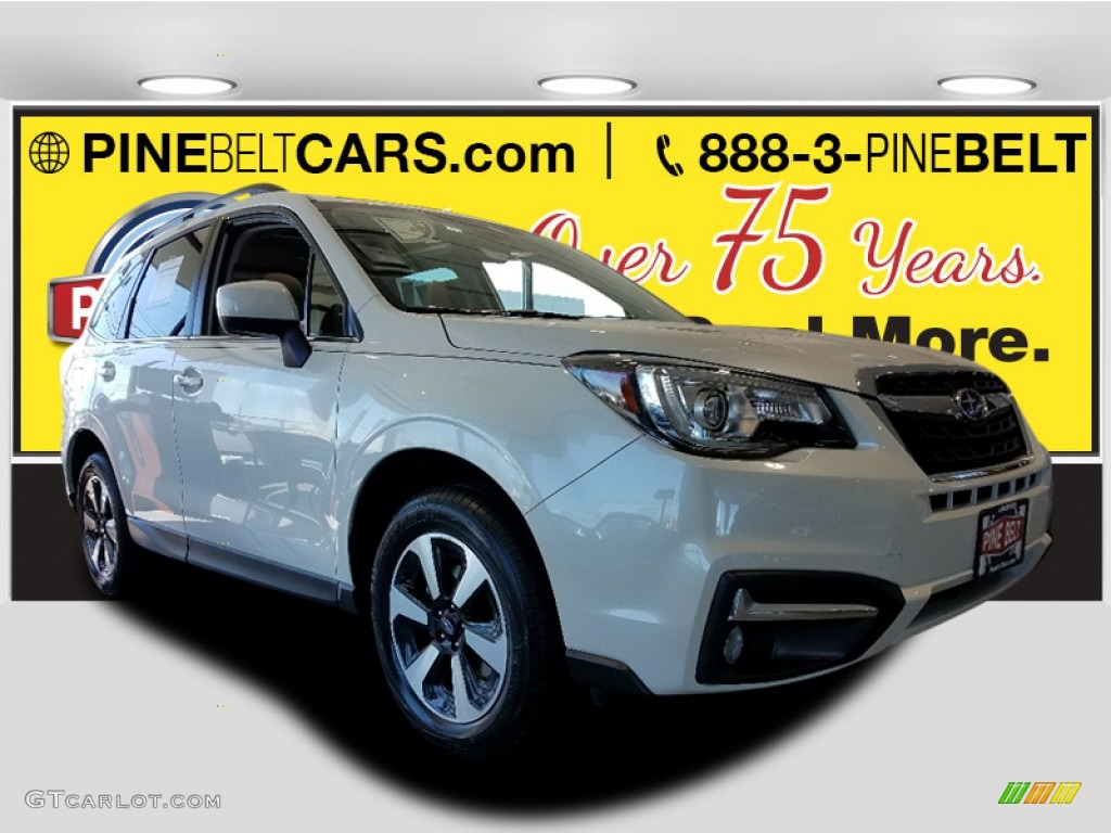 2017 Forester 2.5i Limited - Crystal White Pearl / Gray photo #1
