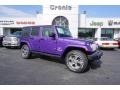 2017 Extreme Purple Jeep Wrangler Unlimited Sahara 4x4  photo #1