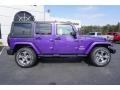 2017 Extreme Purple Jeep Wrangler Unlimited Sahara 4x4  photo #8
