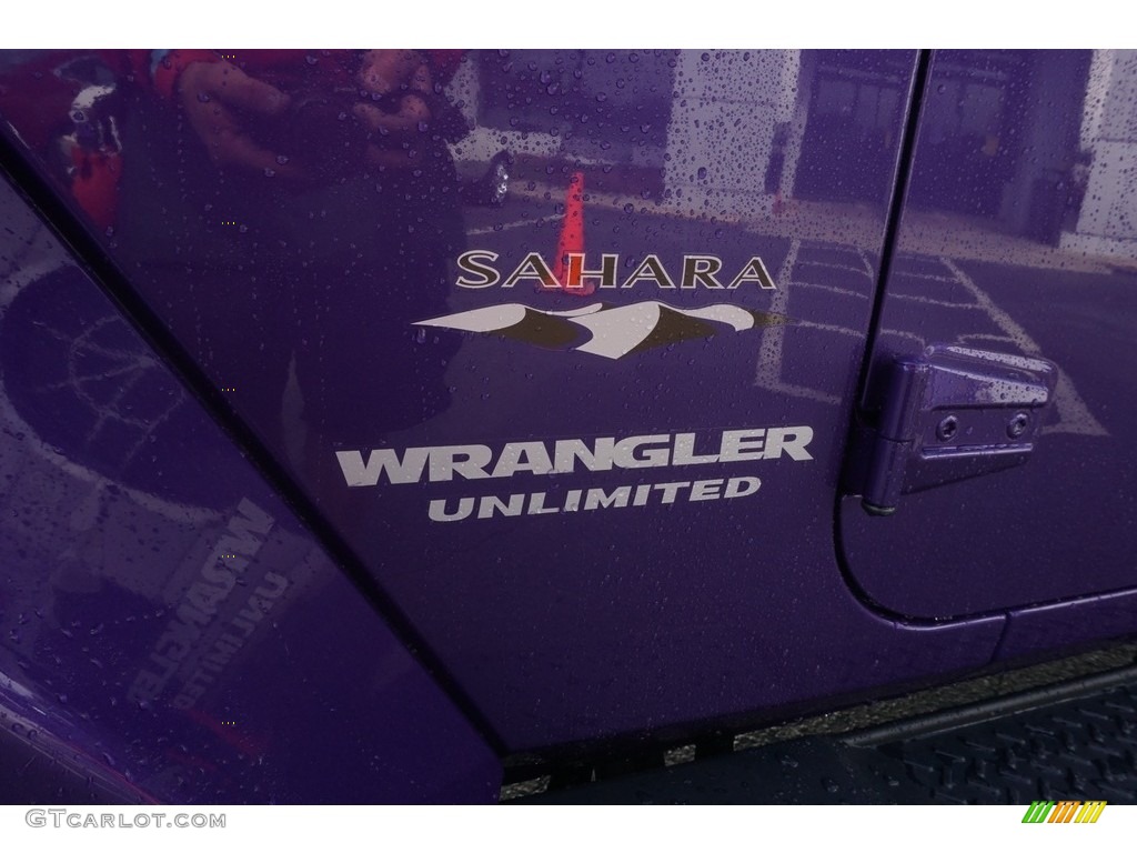 2017 Wrangler Unlimited Sahara 4x4 - Extreme Purple / Black photo #13