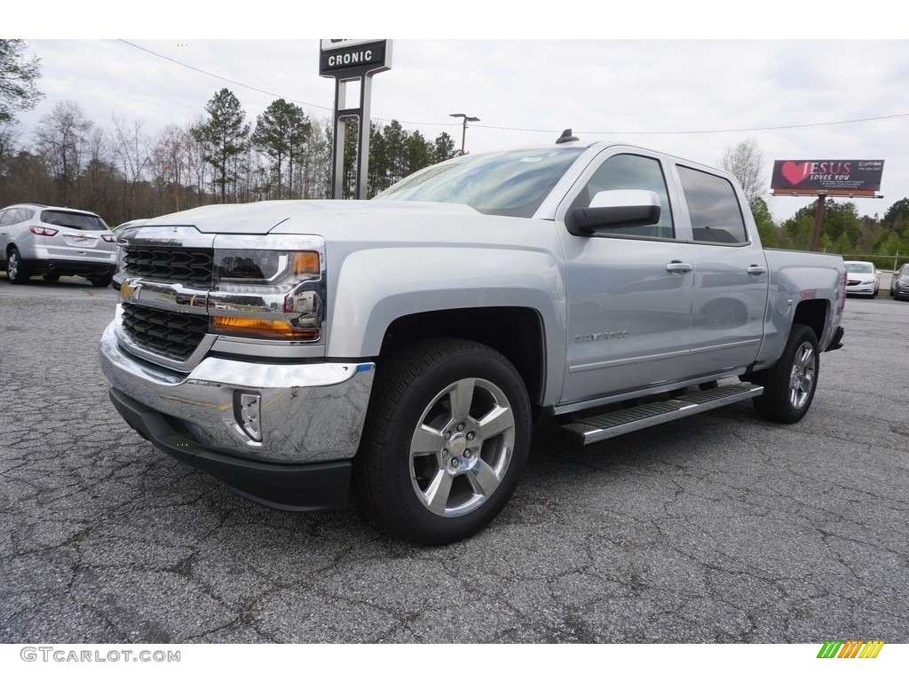 2017 Silverado 1500 LT Crew Cab - Silver Ice Metallic / Jet Black photo #3