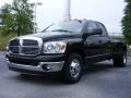 2009 Brilliant Black Crystal Pearl Dodge Ram 3500 Laramie Quad Cab Dually  photo #1