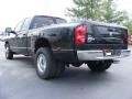 2009 Brilliant Black Crystal Pearl Dodge Ram 3500 Laramie Quad Cab Dually  photo #2