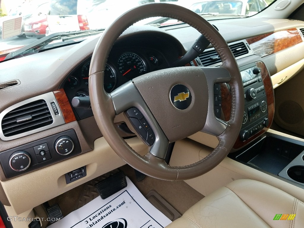 2011 Silverado 1500 LTZ Extended Cab 4x4 - Victory Red / Dark Cashmere/Light Cashmere photo #18