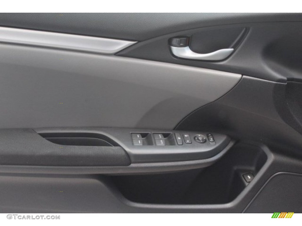 2017 Civic LX Sedan - Polished Metal Metallic / Gray photo #7