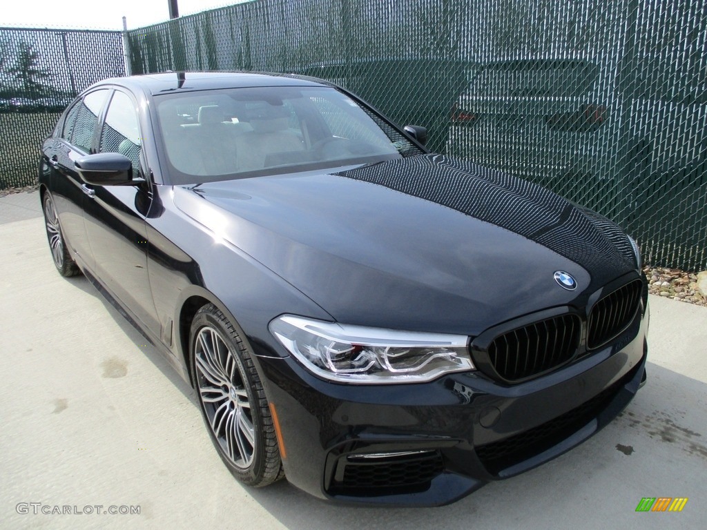 2017 5 Series 540i xDrive Sedan - Carbon Black Metallic / Ivory White photo #5