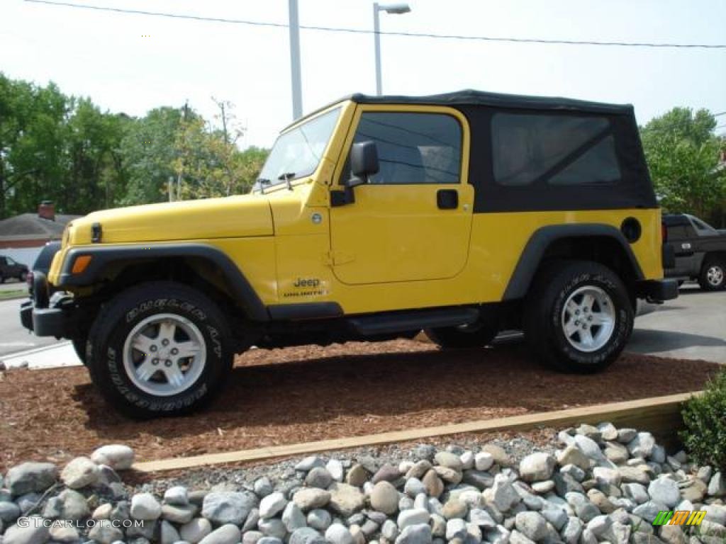 2006 Wrangler Unlimited 4x4 - Solar Yellow / Dark Slate Gray photo #2