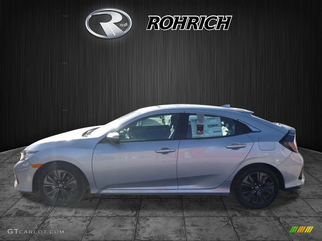 2017 Civic EX-L Sedan - Lunar Silver Metallic / Black photo #3