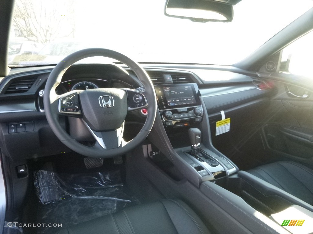 2017 Civic EX-L Sedan - Lunar Silver Metallic / Black photo #9