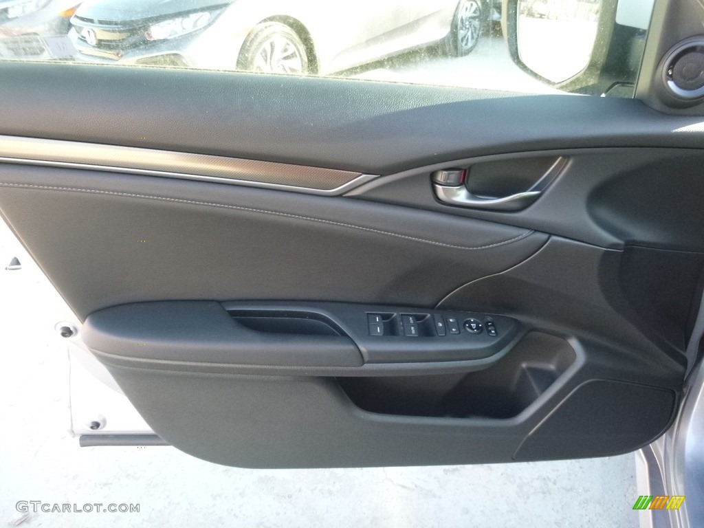 2017 Civic EX-L Sedan - Lunar Silver Metallic / Black photo #10