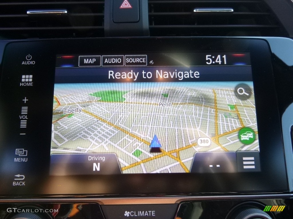 2017 Civic EX-L Sedan - Lunar Silver Metallic / Black photo #13