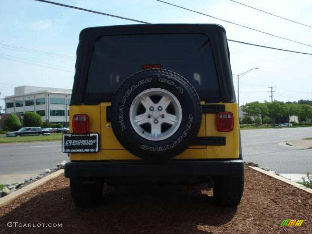 2006 Wrangler Unlimited 4x4 - Solar Yellow / Dark Slate Gray photo #5