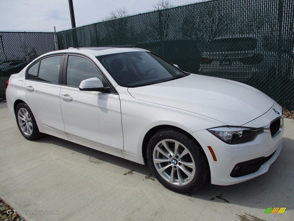 2017 3 Series 320i xDrive Sedan - Alpine White / Black photo #1