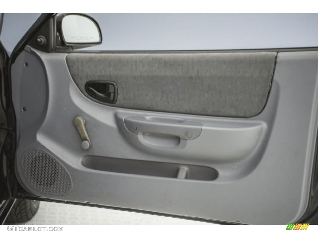 2004 Accent GL Coupe - Ebony Black / Gray photo #22