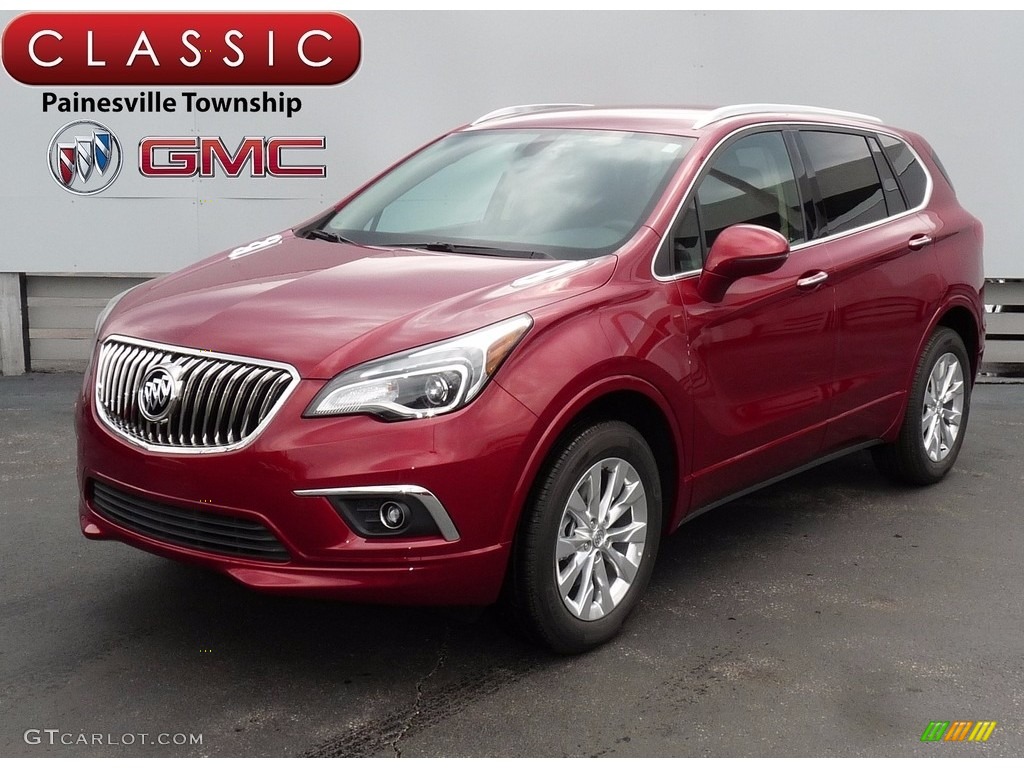 2017 Chili Red Metallic Buick Envision Essence Awd