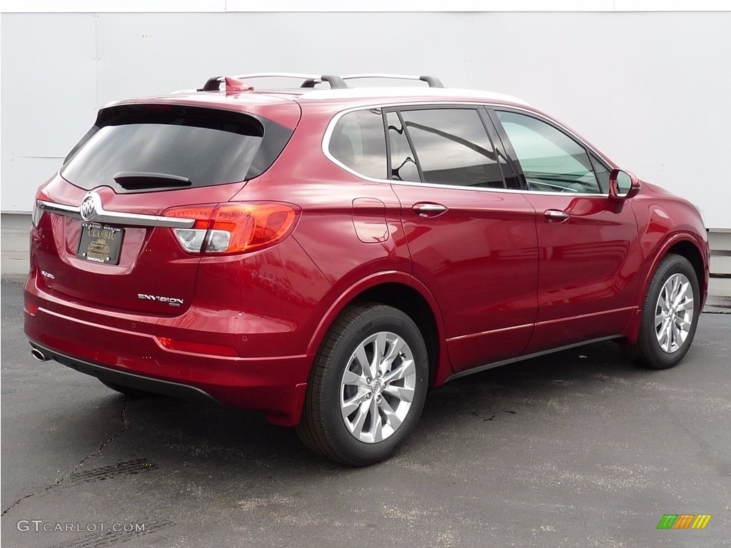 2017 Envision Essence AWD - Chili Red Metallic / Light Neutral photo #2