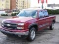 2006 Sport Red Metallic Chevrolet Silverado 1500 Z71 Extended Cab 4x4  photo #2