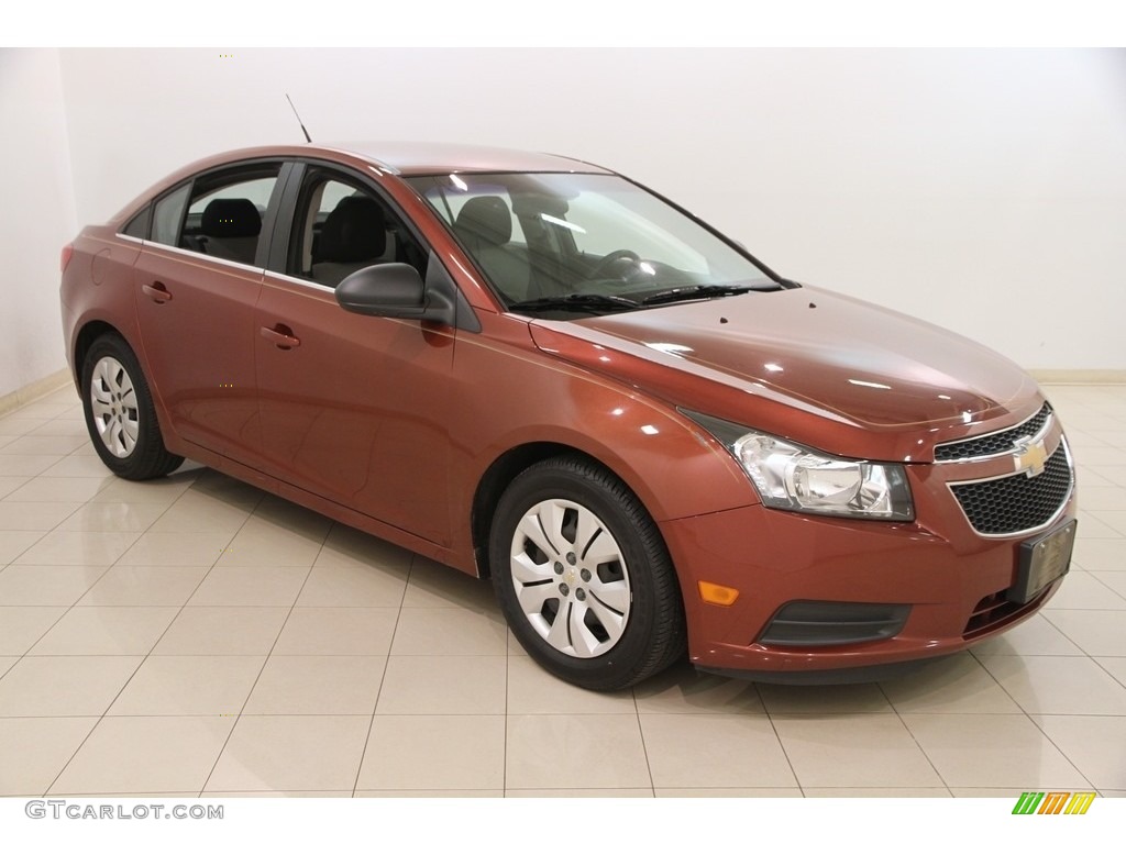 2012 Cruze LS - Autumn Red Metallic / Jet Black/Medium Titanium photo #1