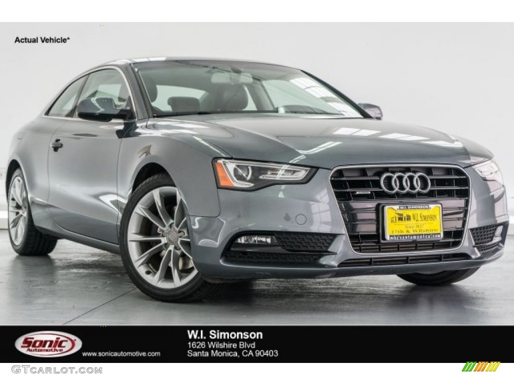 2013 A5 2.0T quattro Coupe - Monsoon Gray Metallic / Black photo #1