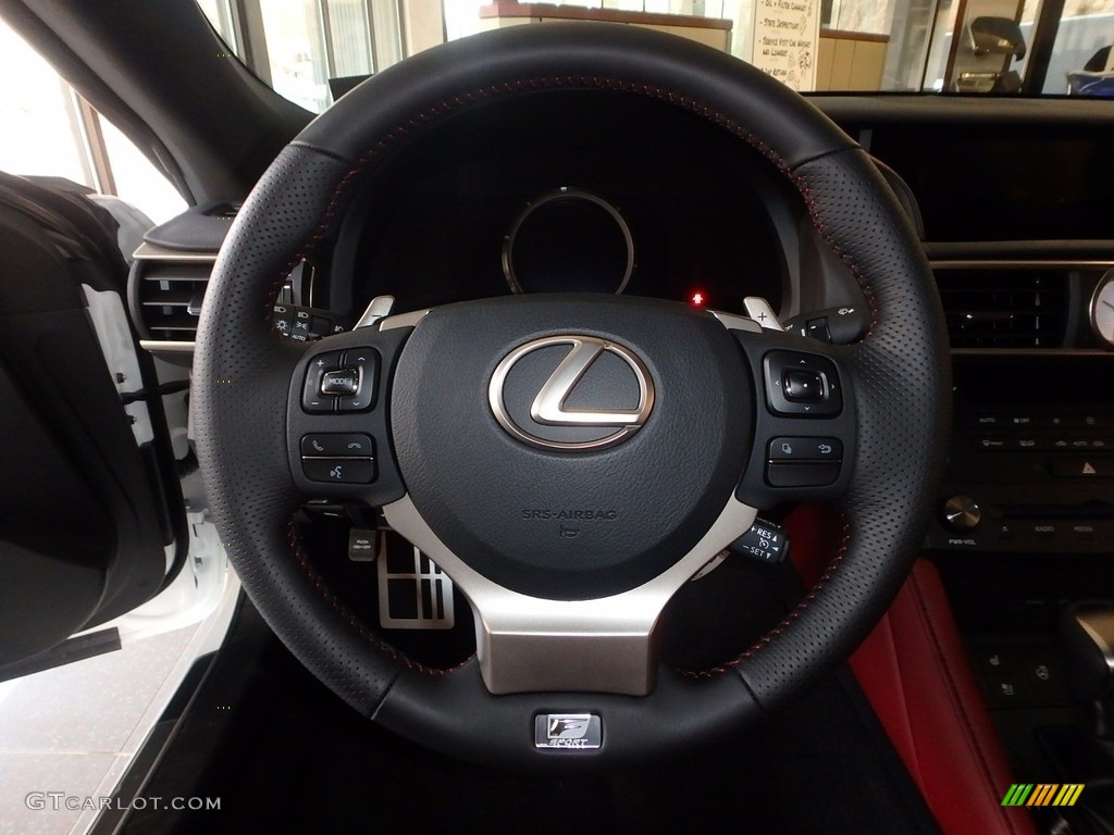 2017 Lexus RC 300 F Sport AWD Rioja Red Steering Wheel Photo #119447817