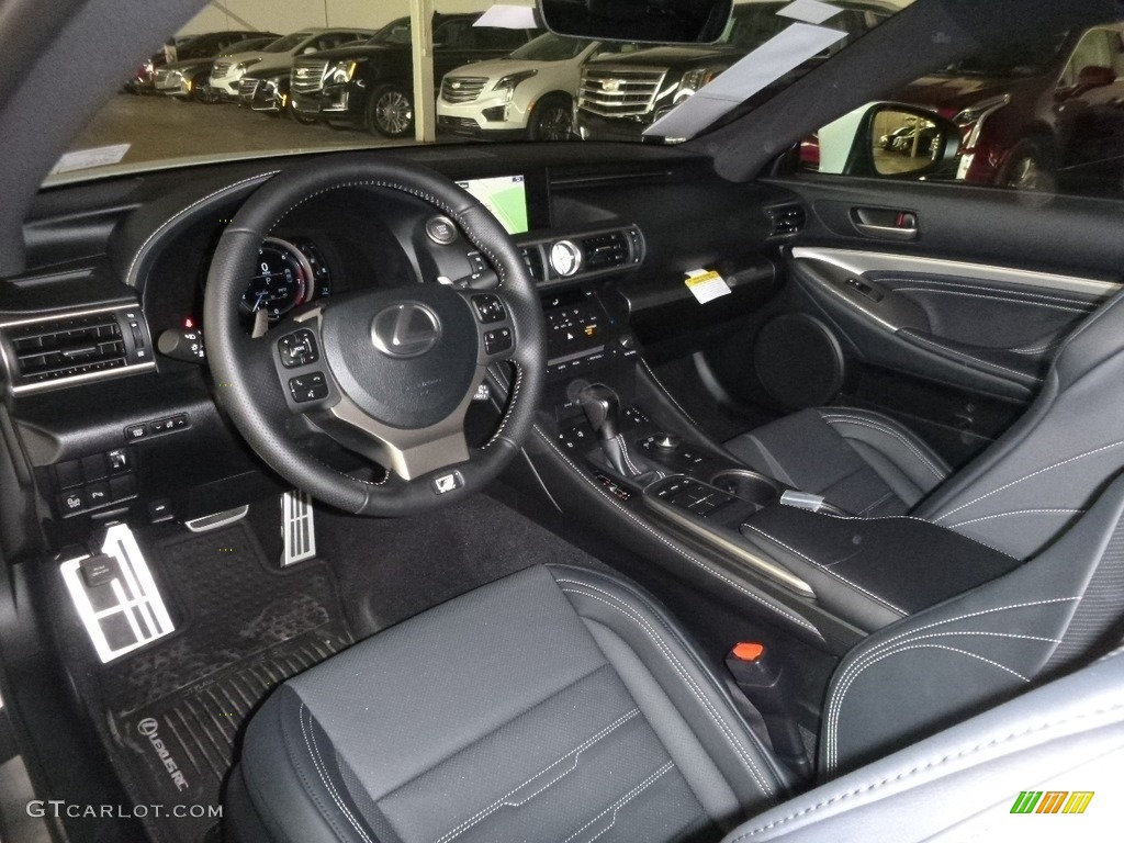 Black Interior 2017 Lexus RC 300 AWD Photo #119449290
