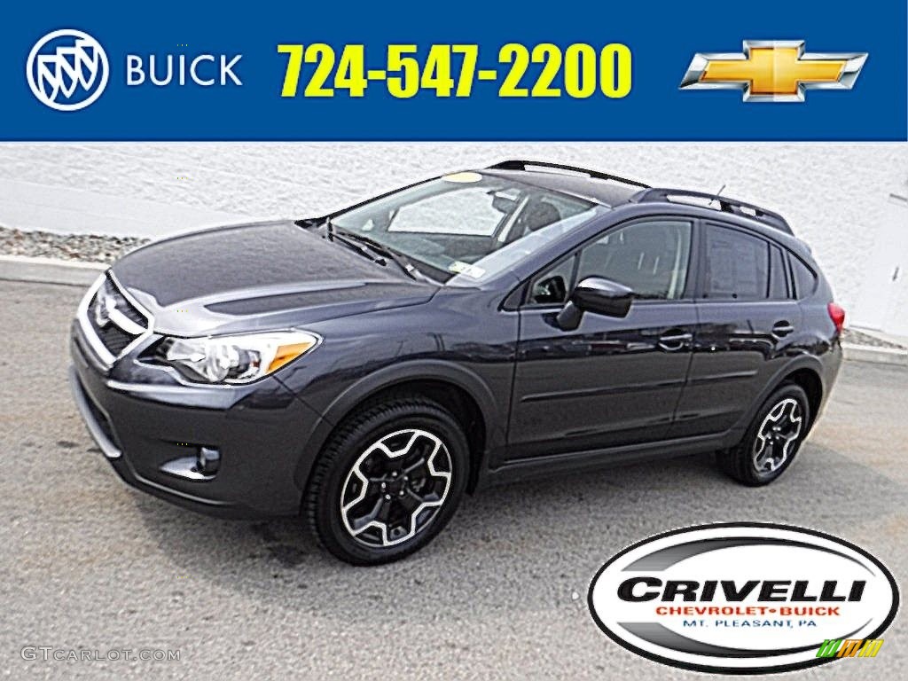 2015 XV Crosstrek 2.0i Premium - Dark Gray Metallic / Black photo #1