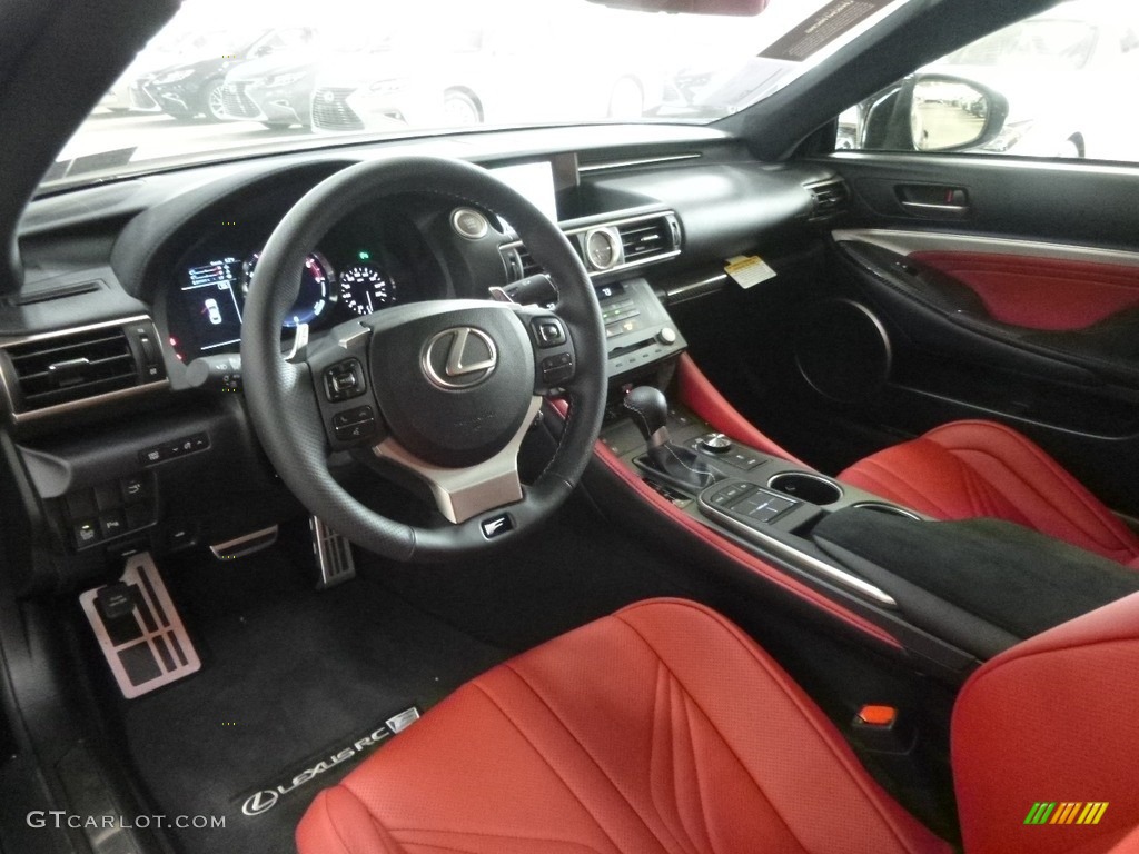 Circuit Red Interior 2017 Lexus RC F Photo #119449677