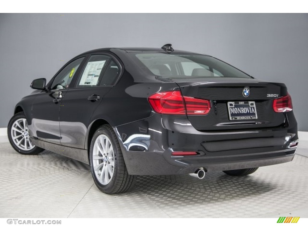 2017 3 Series 320i Sedan - Black Sapphire Metallic / Black photo #3