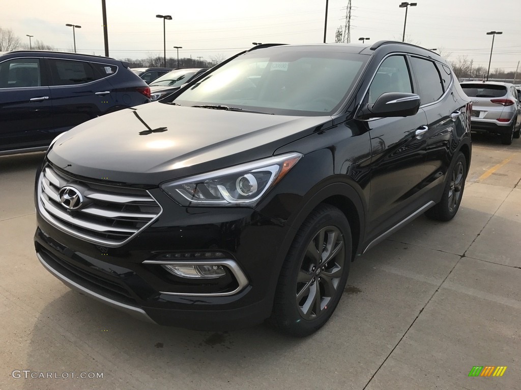 2017 Santa Fe Sport 2.0T Ulitimate AWD - Twilight Black / Gray photo #1