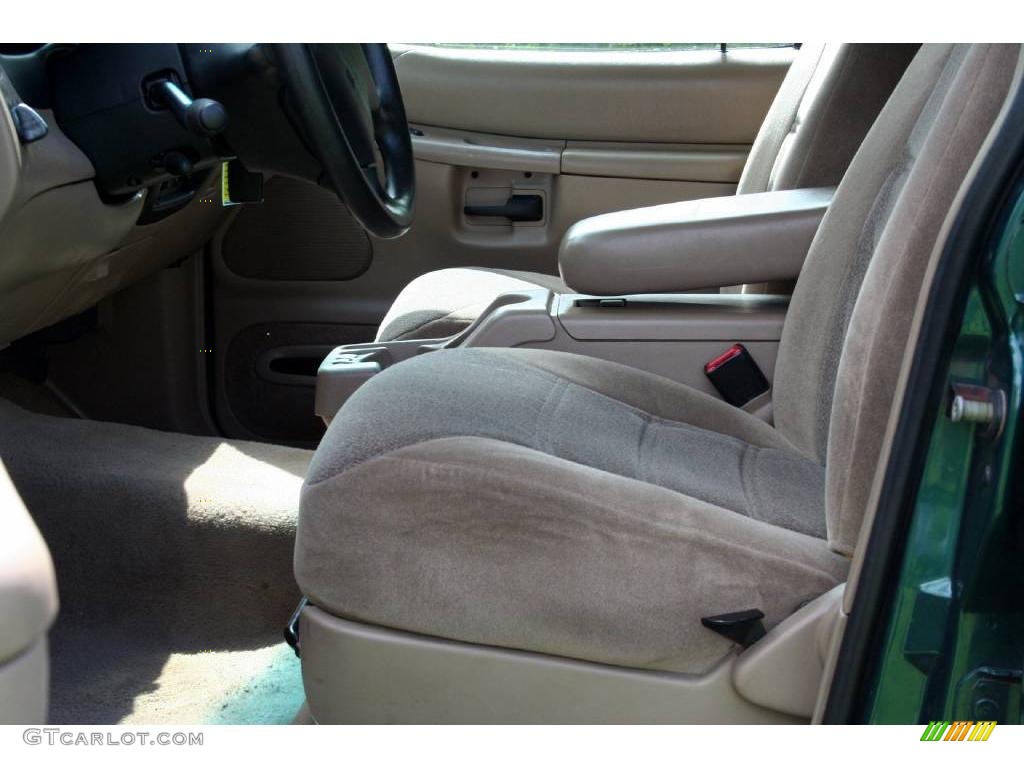 2001 Explorer XLS - Tropic Green Metallic / Medium Prairie Tan photo #44