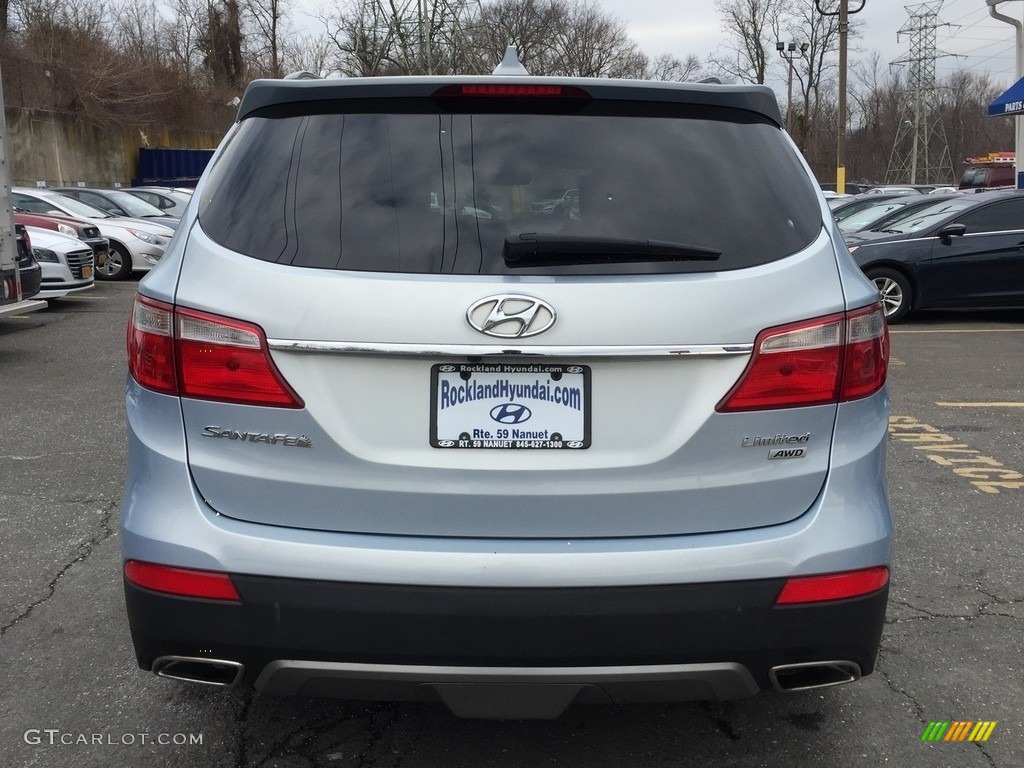 2013 Santa Fe Limited AWD - Crystalline Blue Pearl / Beige photo #5