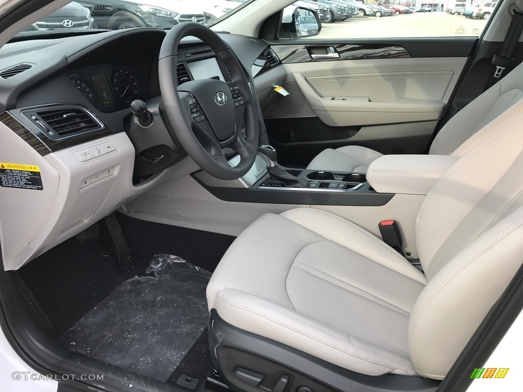 2017 Sonata Limited Hybrid - Diamond White Pearl / Gray photo #4