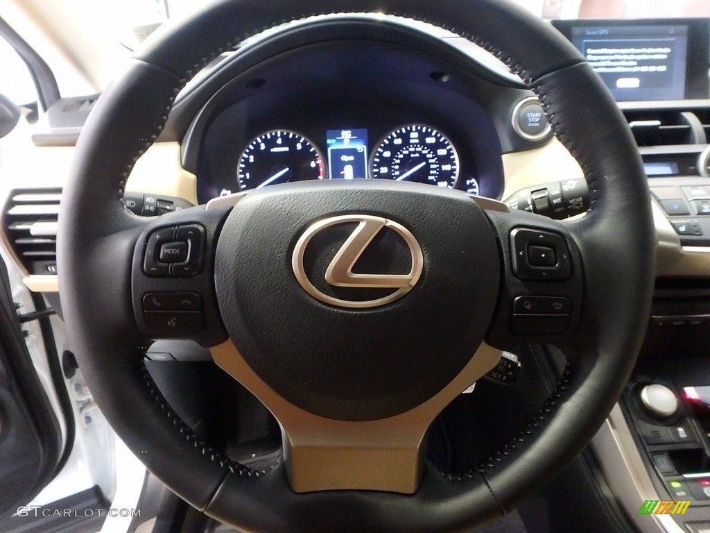 2017 Lexus NX 200t Creme Steering Wheel Photo #119452692