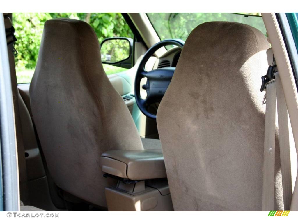 2001 Explorer XLS - Tropic Green Metallic / Medium Prairie Tan photo #48