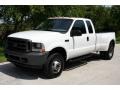 2003 Oxford White Ford F350 Super Duty XL SuperCab 4x4 Dually  photo #1