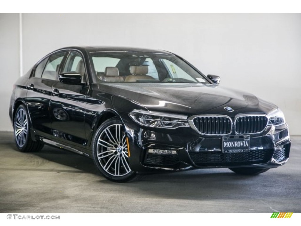2017 5 Series 540i Sedan - Black Sapphire Metallic / Cognac photo #12