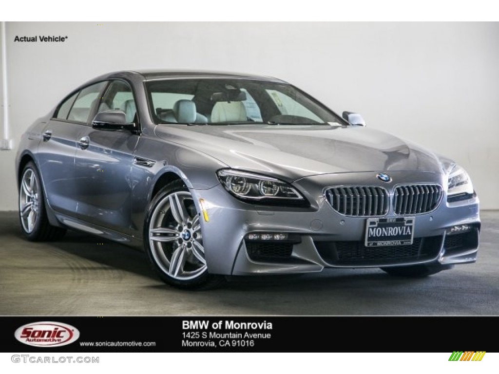 2017 6 Series 650i Gran Coupe - Space Gray Metallic / Ivory White photo #1