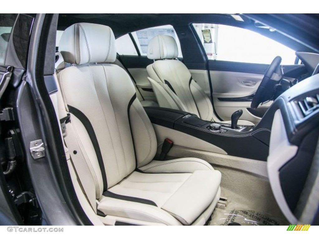 Ivory White Interior 2017 BMW 6 Series 650i Gran Coupe Photo #119453613