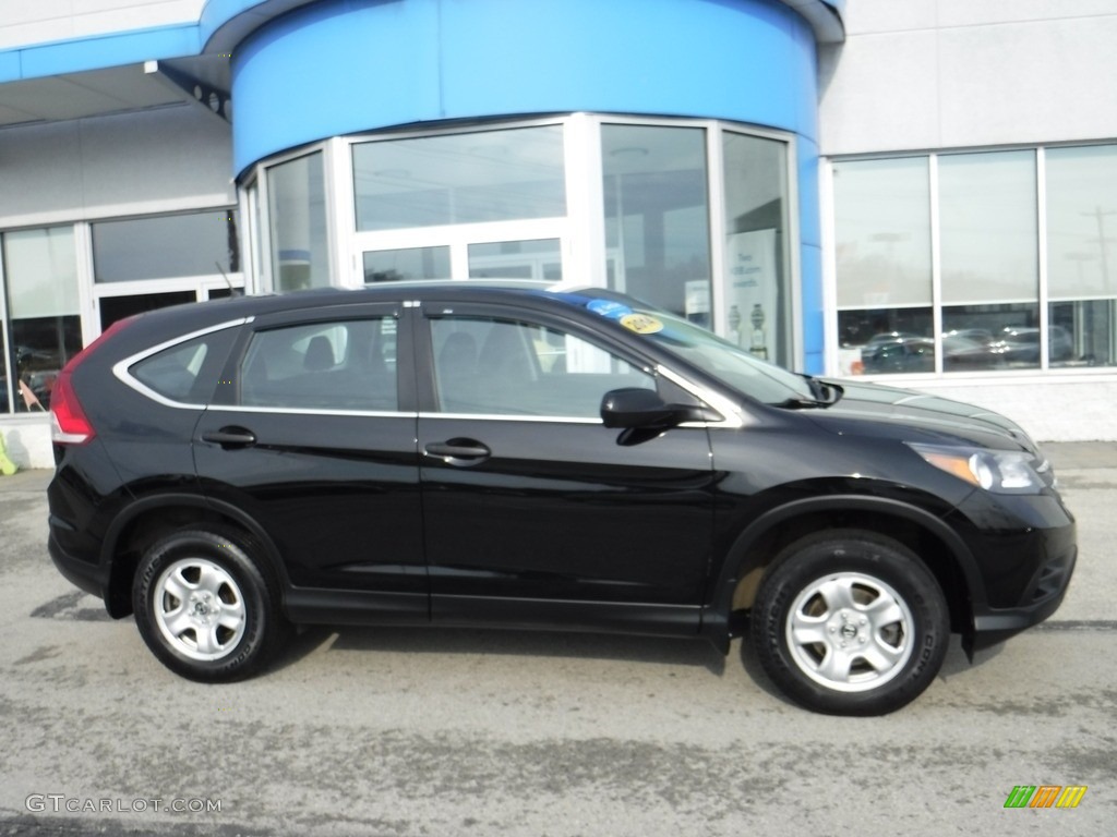 2014 CR-V LX AWD - Crystal Black Pearl / Black photo #2