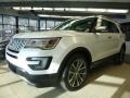 2017 White Platinum Ford Explorer Platinum 4WD  photo #3