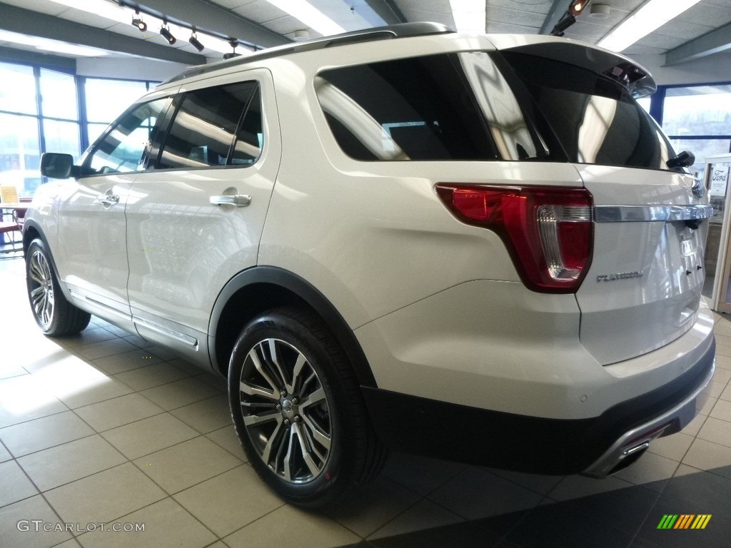 2017 Explorer Platinum 4WD - White Platinum / Medium Soft Ceramic photo #4